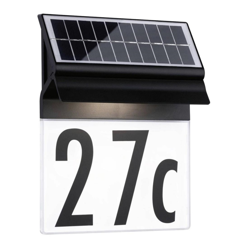Paulmann 94694 - LED/0,2W IP44 Solarna hišna številka NEDA 3,7V 1800 mAh