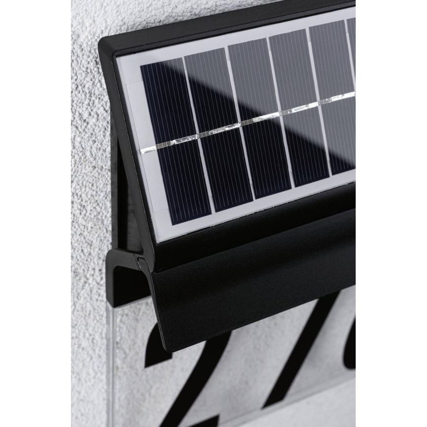 Paulmann 94694 - LED/0,2W IP44 Solarna hišna številka NEDA 3,7V 1800 mAh