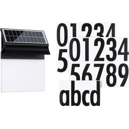 Paulmann 94694 - LED/0,2W IP44 Solarna hišna številka NEDA 3,7V 1800 mAh