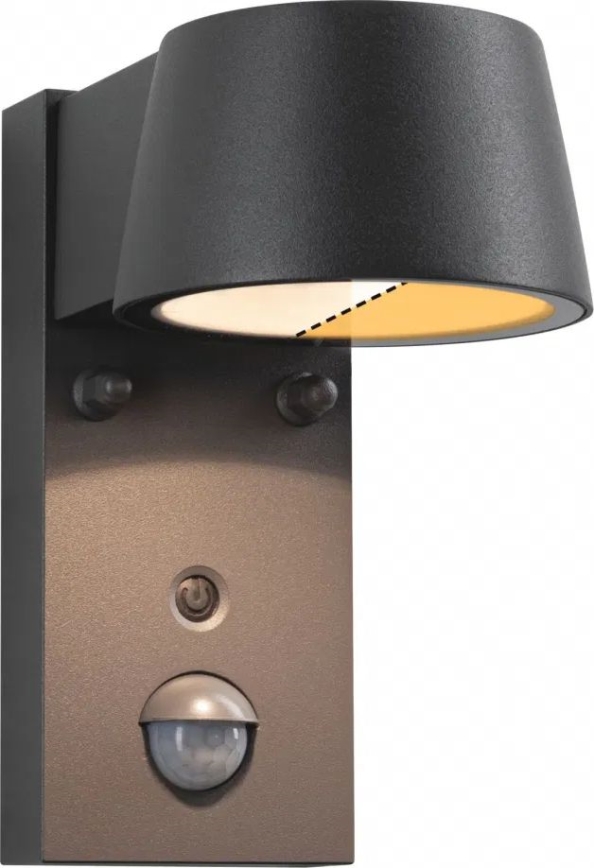 Paulmann 94714 - LED/6W IP44 Zunanja stenska svetilka s senzorjem CAPERA 230V 2200/3000K