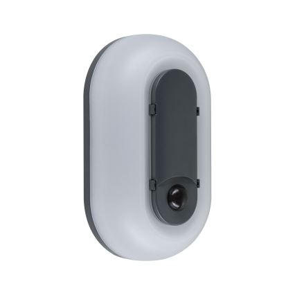 Paulmann 94958 - LED/18,5W IP65 Zatemnljivo zunanje stensko svetilo s senzorjem gibanja in mraka ELUNOR 230V 2200/3000/4000K antracit