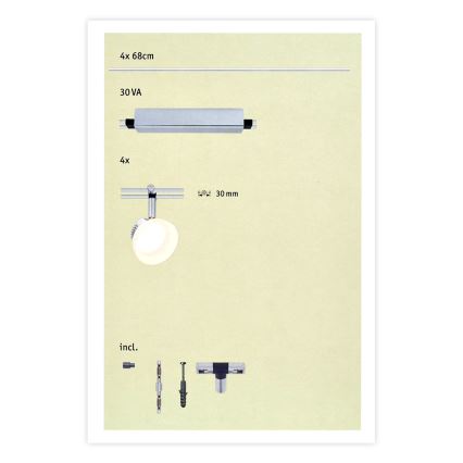 Paulmann 95194 - 4xLED/4W Reflektor ICE 230V