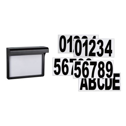 Paulmann 95388 - LED/0,05W IP44 Solarna hišna številka s senzorjem DAYTON 4,8V
