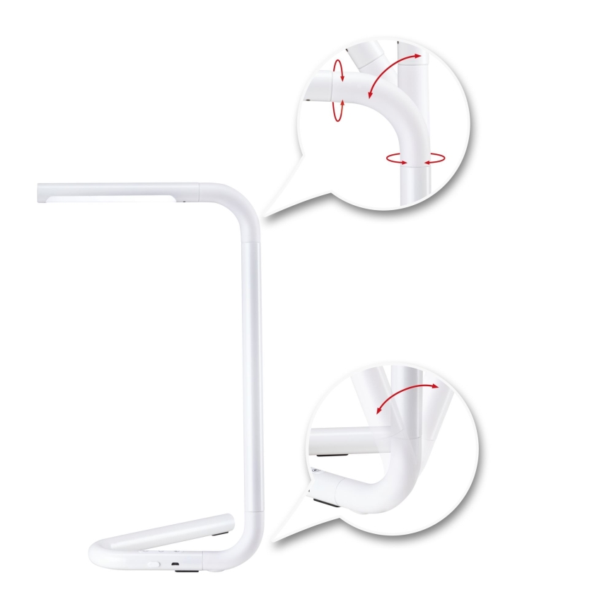 Paulmann 95423 - LED/4,5W Zatemnitvena namizna svetilka na dotik FLEXLINK 5V/USB 4400 mAh bela