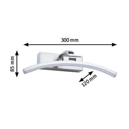 Paulmann 95556 - LED/6W Svetilo za slike BENTO 230V 30 cm matni krom