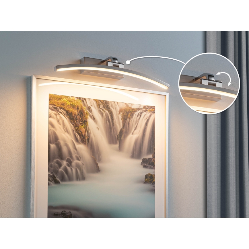 Paulmann 95557 - LED/8,5W Svetilka za slike BENTO 230V 40 cm mat krom