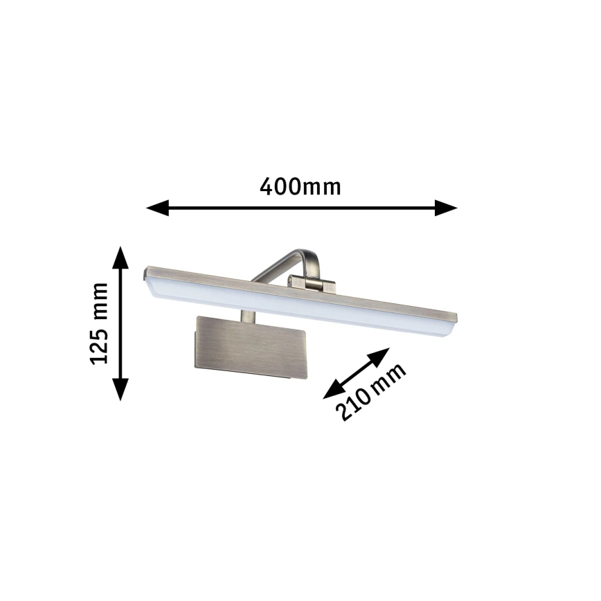 Paulmann 95569 - LED/9,5W Stensko svetilo za slike RENAN 230V 40 cm medenina