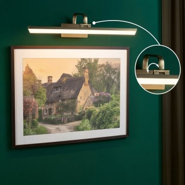 Paulmann 95570 - LED/11W Stenska svetilka za slike RENAN 230V 60 cm medenina