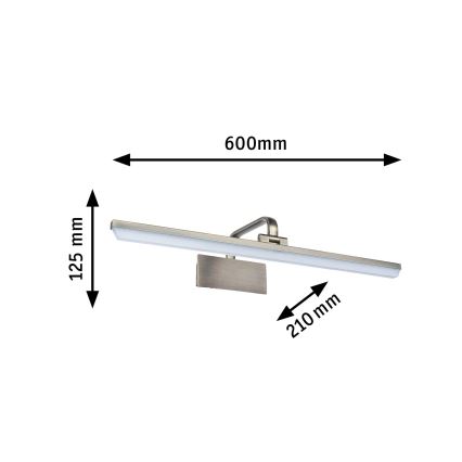 Paulmann 95570 - LED/11W Stenska svetilka za slike RENAN 230V 60 cm medenina