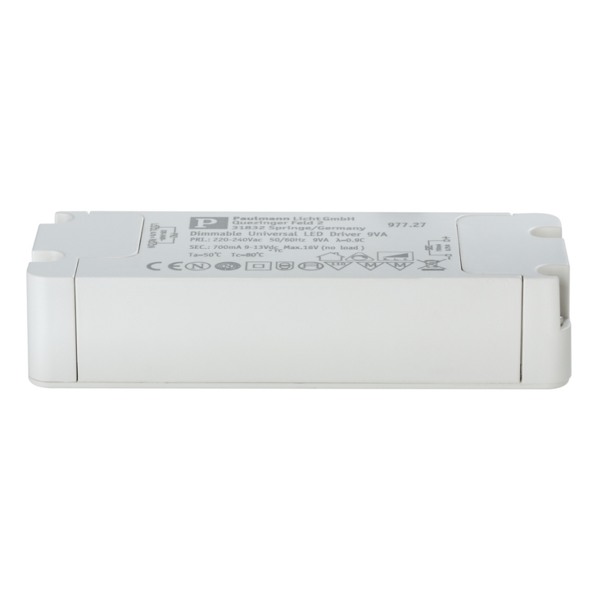 Paulmann 97727 - LED transformator 7-9W/700mA/230V