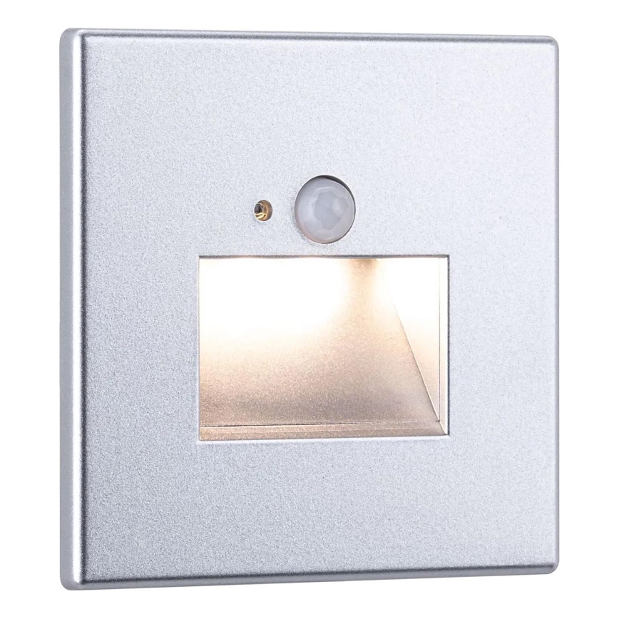 Paulmann  93134 - LED/1,2W Stopniščna svetilka s senzorjem EDGE 230V mat krom