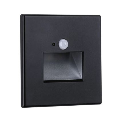 Paulmann  93135 - LED/1,2W Stopniščna svetilka s senzorjem EDGE 230V črna