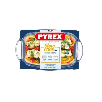 Pekač PYREX s pokrovom, 4,5 l