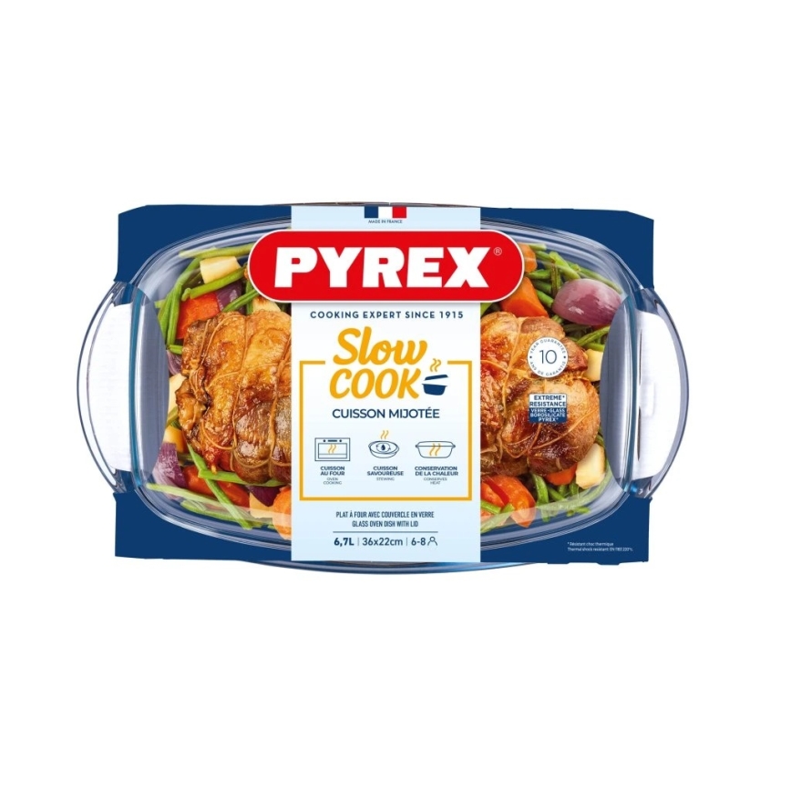 Pekač PYREX s pokrovom 6,7 l