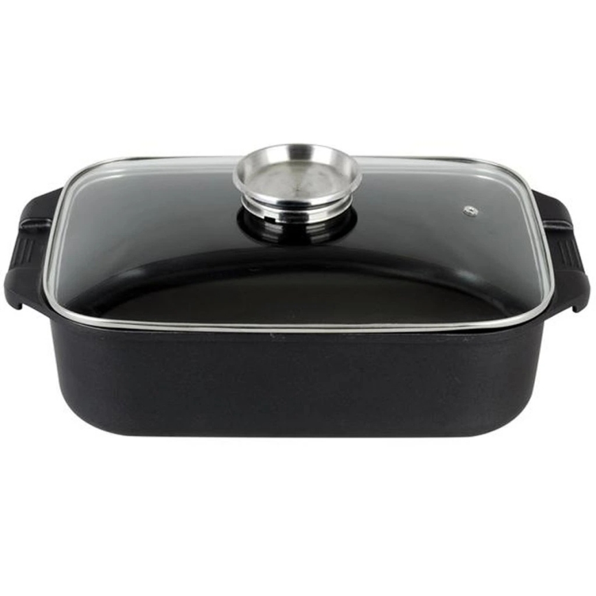 Pekač s pokrovom TORO, 6,5 l, 34,5 x 10 x 24,5 cm, črne barve