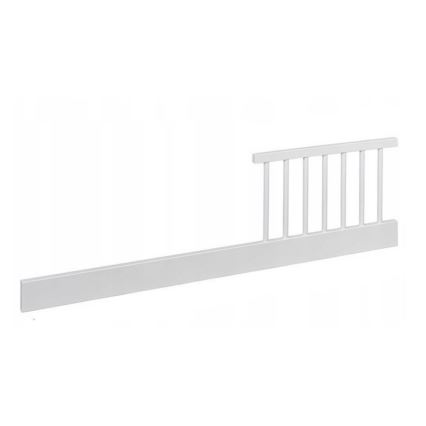 PETITE&MARS - Otroška posteljica + varovalna ograja NELA BEECH 120x60 cm bela/bukev