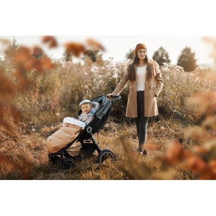 PETITE&MARS - Otroška spalna vreča 4v1 COMFY Elegant Caramel/Beige rjava