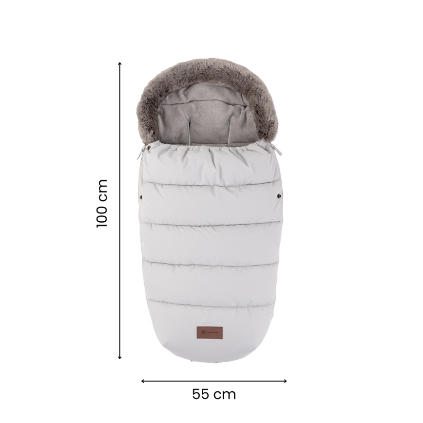 PETITE&MARS - Otroški fusak 4 v 1 COMFY Mocha Mousse