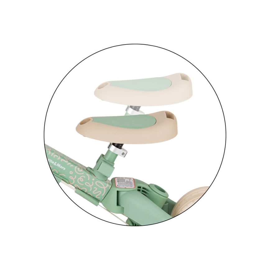 PETITE&MARS - Otroški tricikel 5 v 1 TURBO LIMITED Green Twist