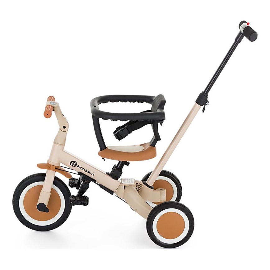 PETITE&MARS - Otroški tricikel 5v1 TURBO Desert Sand