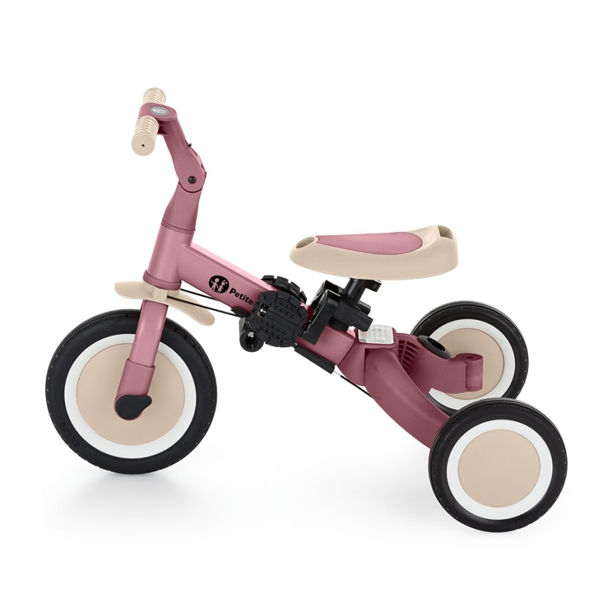 PETITE&MARS - Otroški tricikel 5v1 TURBO Dusty Vrtnica