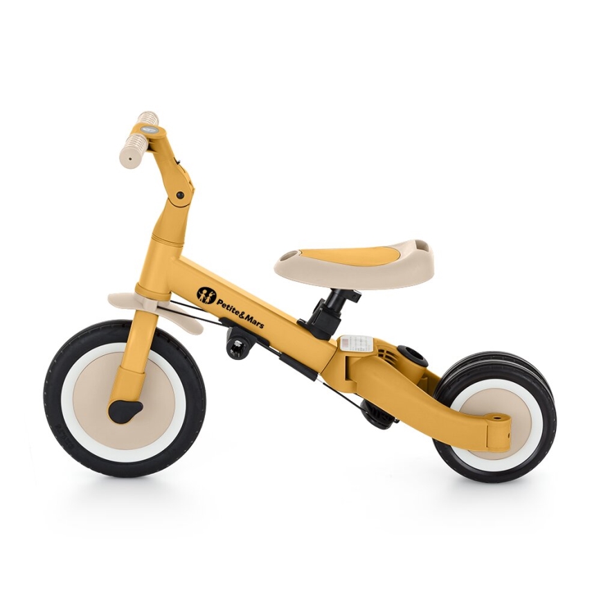 PETITE&MARS - Otroški tricikel 5v1 TURBO Intense Ochre