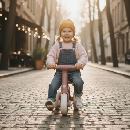 PETITE&MARS - Otroški trikolesnik 3 v 1 BINGO Dusty Rose