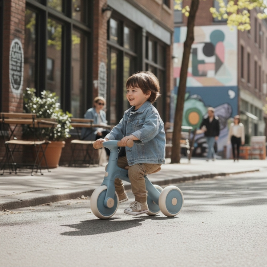 PETITE&MARS - Otroški trikolesnik 3 v 1 BINGO Stering Blue