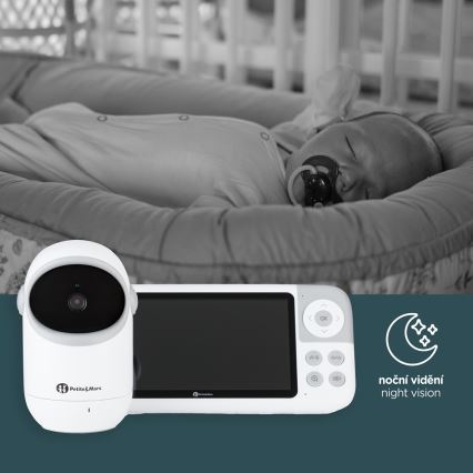 PETITE&MARS - Otroški video monitor EVE 5.0, 3,8 V, 3050 mAh