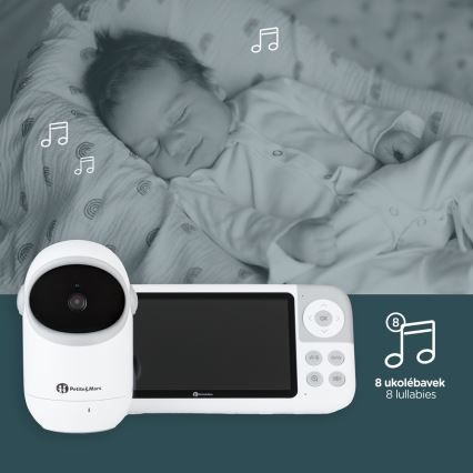PETITE&MARS - Otroški video monitor EVE 5.0, 3,8 V, 3050 mAh