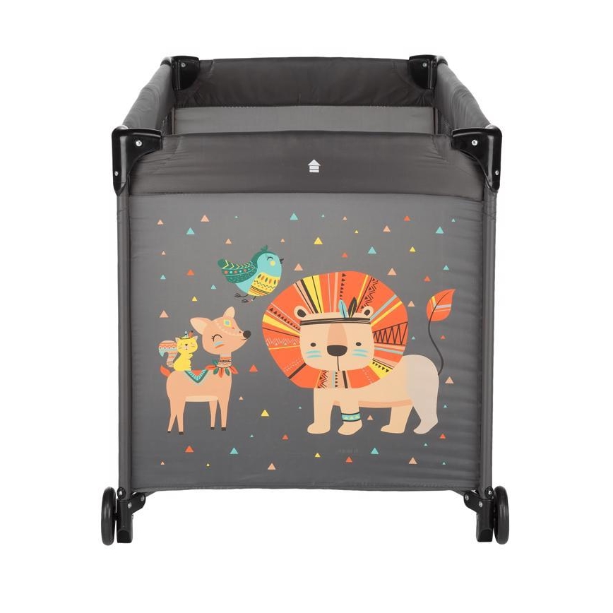 PETITE&MARS - Potovalna posteljica KOOT-LION siva
