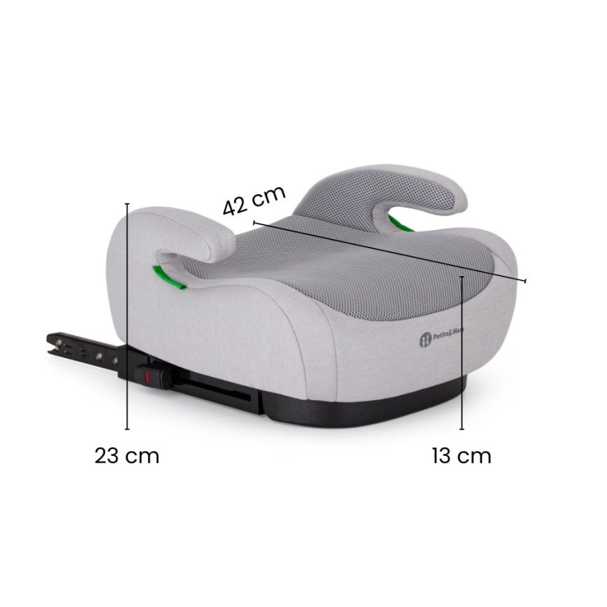 PETITE&MARS - Povišalo za avto OPTIMUS PRO i-Size Air 125-150 cm (22-36 kg) rjavo