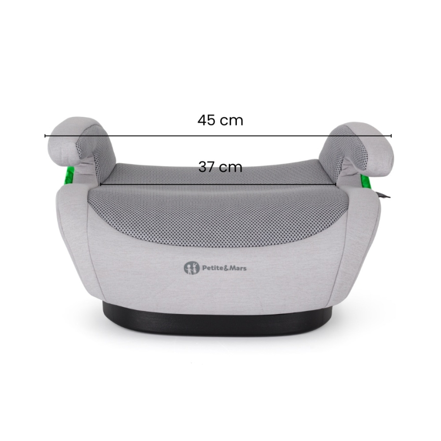 PETITE&MARS - Povišalo za avto OPTIMUS PRO i-Size Air 125-150 cm (22-36 kg) rjavo