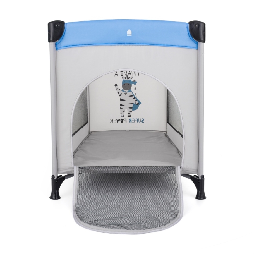 PETITE&MARS - Prenosna posteljica KOOT Zebra Super Power