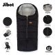 PETITE&MARS - SET Otroška spalna vreča 3v1 JIBOT + zimske rokavičke za voziček JASIE zelena