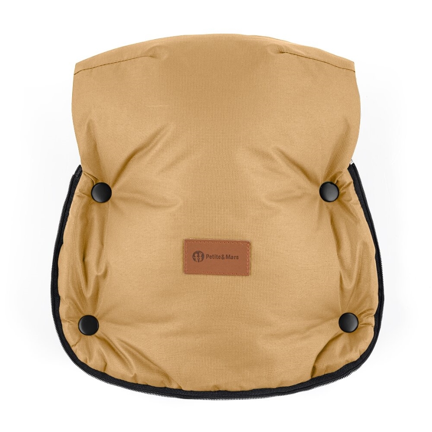 PETITE&MARS - SET Otroška spalna vreča 4v1 ARCTIC + rokavičke za voziček FURRY Elegant Caramel