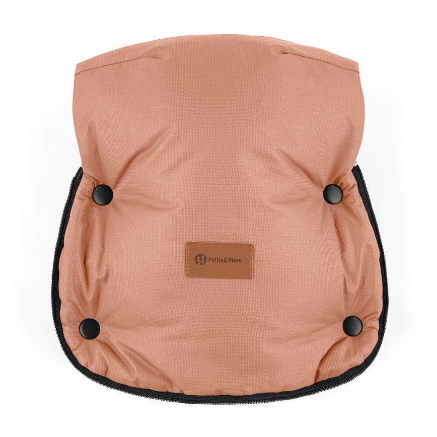 PETITE&MARS - SET Otroška spalna vreča 4v1 ARCTIC + rokavičke za voziček FURRY Pastel Peach