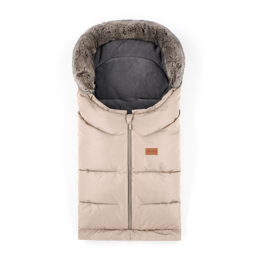 PETITE&MARS - SET Otroška spalna vreča 4v1 ARCTIC + rokavičke za voziček FURRY Vrtnica Petal