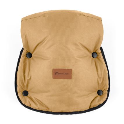 PETITE&MARS - SET Otroška spalna vreča 4v1 COMFY + rokavičke za voziček FURRY Elegant Caramel