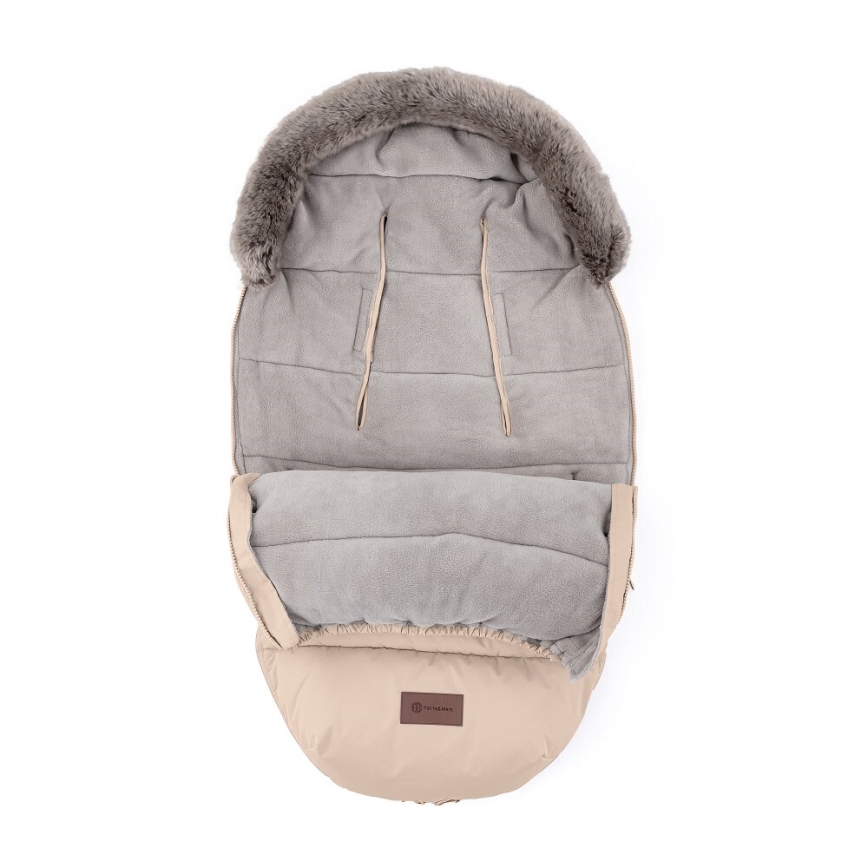 PETITE&MARS - SET Otroška spalna vreča 4v1 COMFY + rokavičke za voziček FURRY Vrtnica Petal