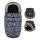 PETITE&MARS - SET Otroška spalna vreča 4v1 COMFY Stylish Beauty + rokavičke za voziček FURRY Forever Black