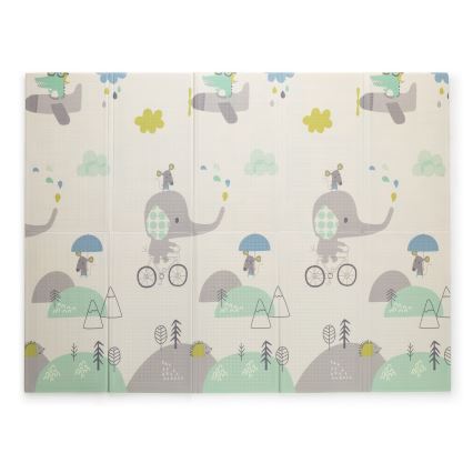 PETITE&MARS - Zložljiva igralna podloga CAMPY ELEPHANT&CITY