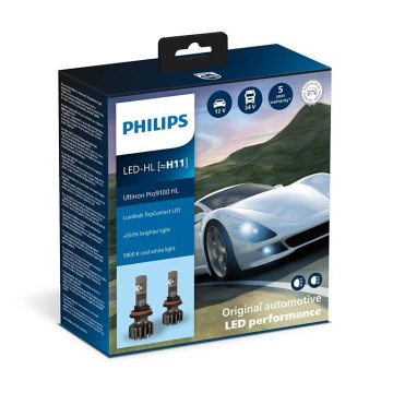 Philips 11362U91X2 - SET 2x LED Avto žarnica Ultinon 9100 H11 PGJ19-2/13,2W/12/24V 5800K