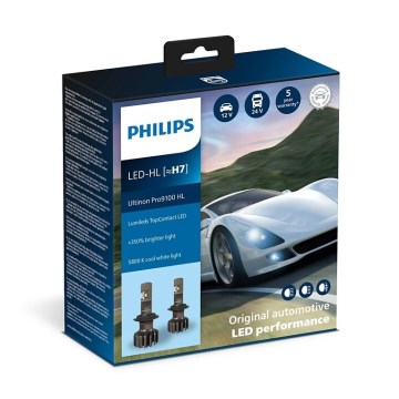 Philips 11972U91X2 - SET 2x LED Avto žarnica Ultinon Pro9100 H7 PX26d/13,2W/12/24V 5800K
