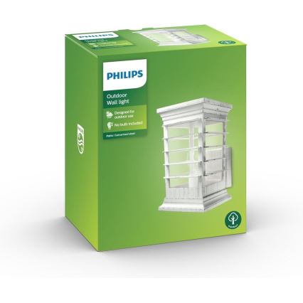 Philips 15280/18/PN - Zunanja stenska svetilka PATIO 1xE27/60W/230V IP44