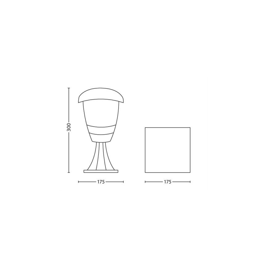 Philips - Vrtna svetilka 1xE27/60W/230V IP44