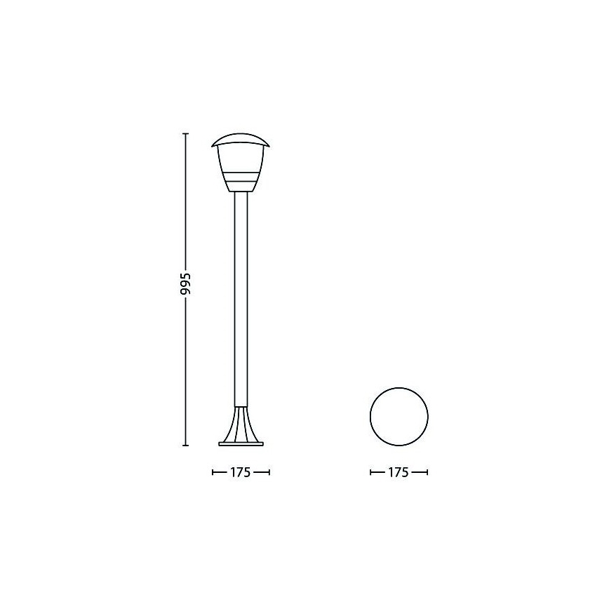 Philips - Zunanja svetilka 1xE27/60W/230V IP44