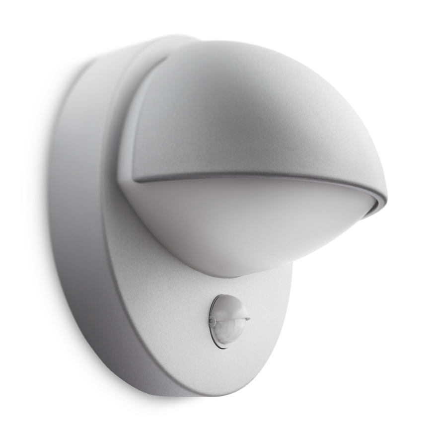 Philips - Zunanja stenska svetilka s senzorjem E27/12W IP44