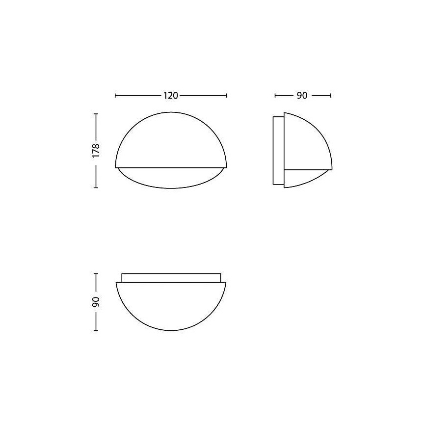Philips - LED Zunanja razsvetljava 1xLED/3W/230V IP44