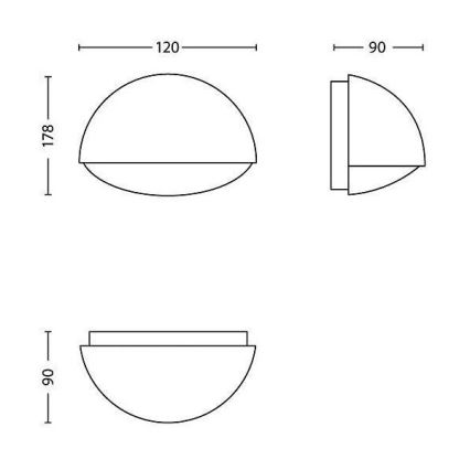 Philips - LED zunanja svetilka, 3 W, 230 V, IP44